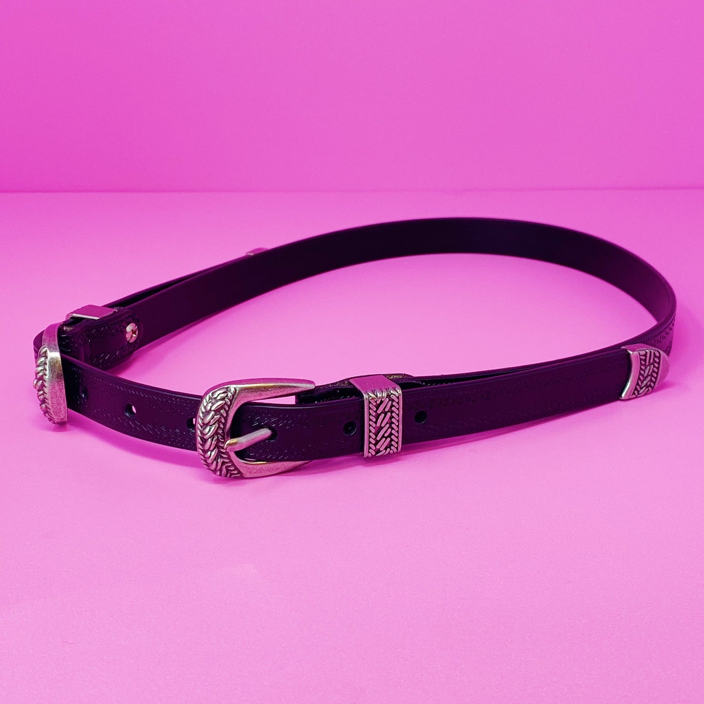 Genuine Double Buckle Belt
