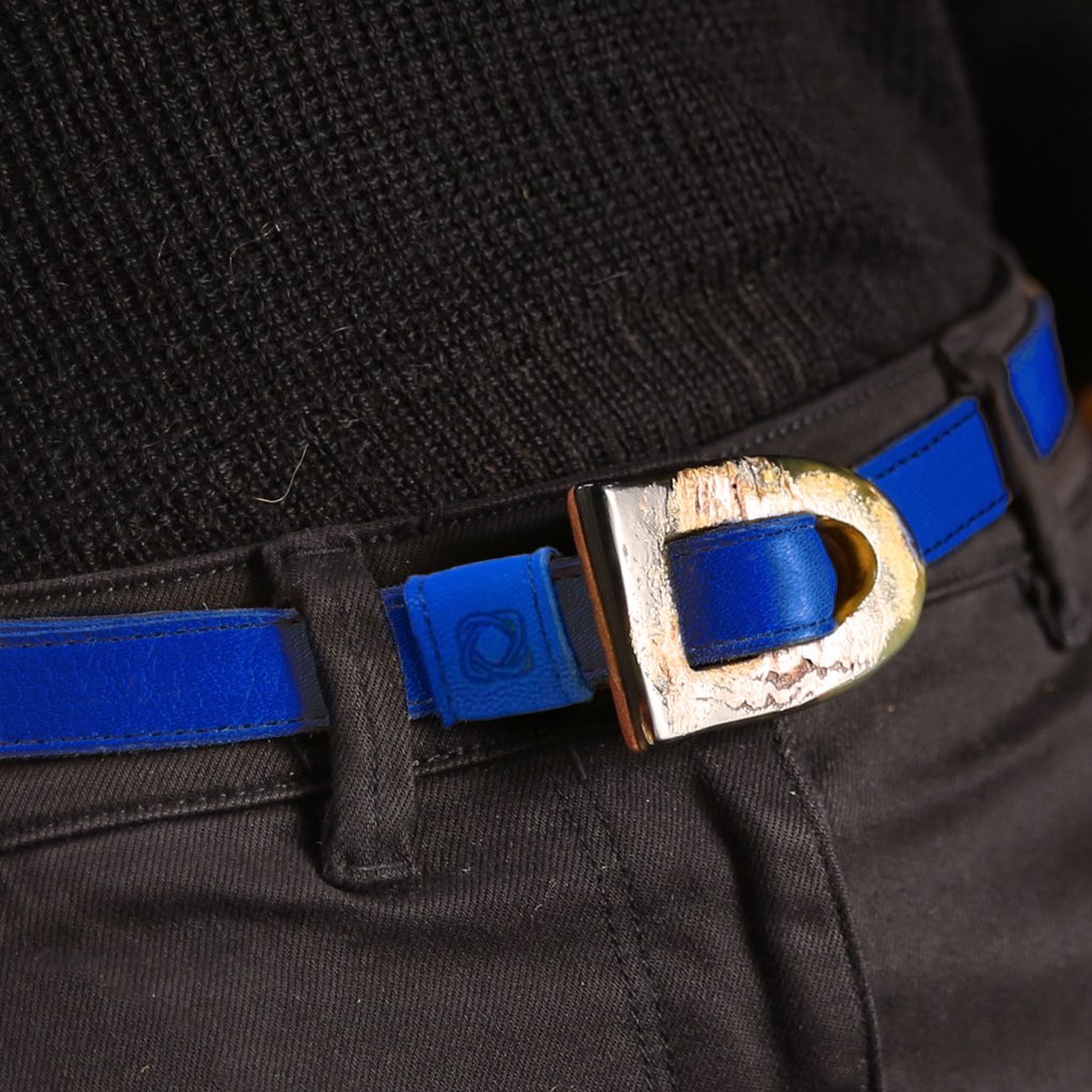 Women's Horn and Leather Belt