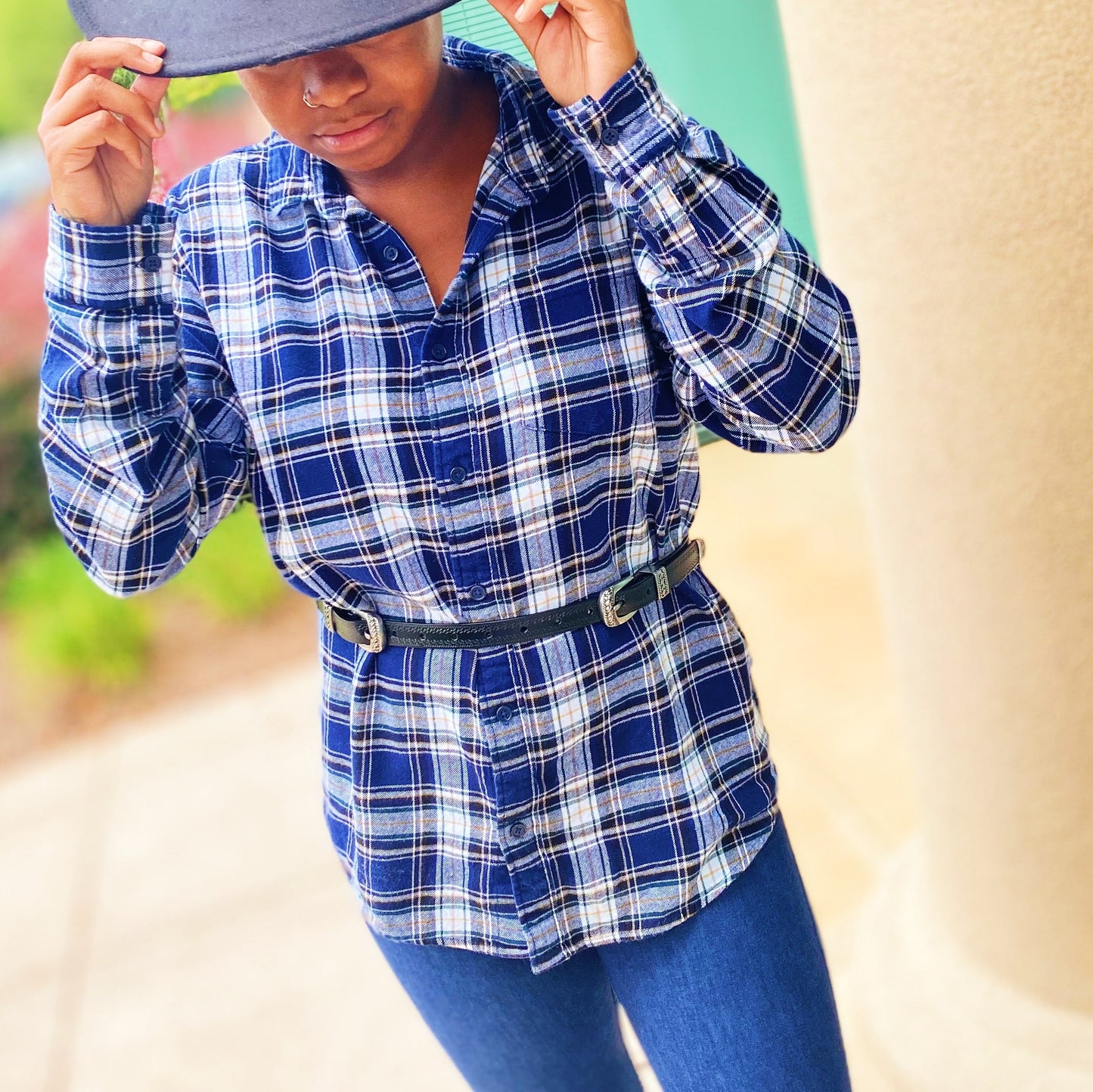 Genuine Double Buckle Belt