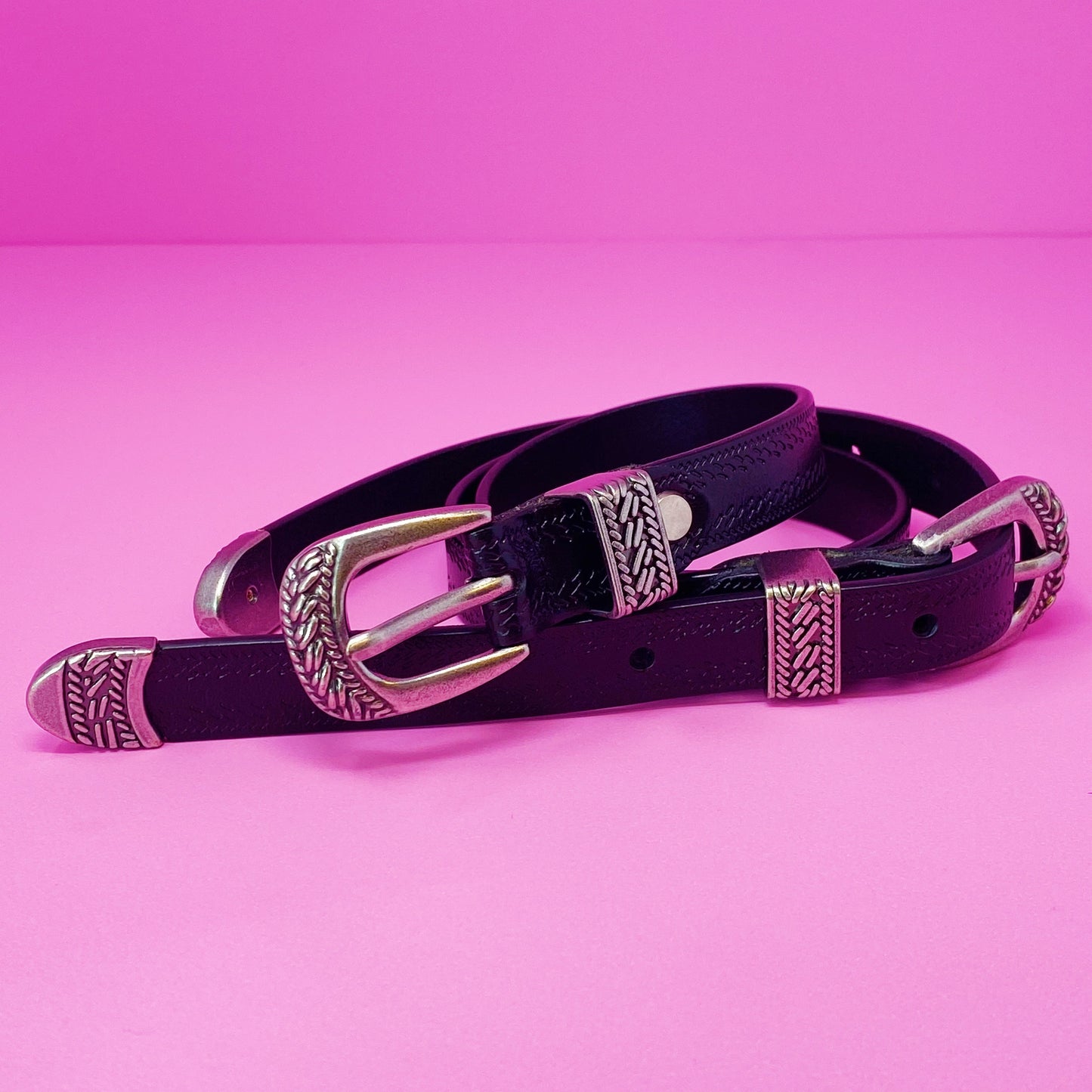 Genuine Double Buckle Belt